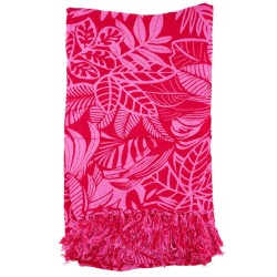Paréo rouge et rose