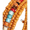 Bracelet femme fin en perles orange multicolores 4
