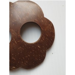 Boucle attache paréo en coco fleur
