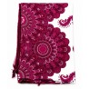 Paréo violet rose mandala – Paréo femme élégant et tendance