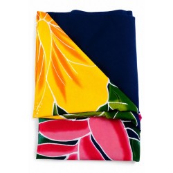 Paréo bleu foncé hibiscus 5