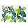Paréo blanc fleurs de tiaré 4