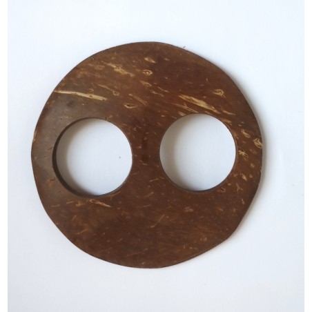 Boucle attache paréo en coco ronde