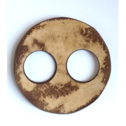 Boucle attache paréo en coco ronde