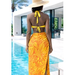 Paréo orange et jaune 1