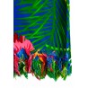 Paréo bleu hibiscus femme détails