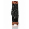 Bracelet avec fermoir bois XL noir