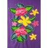 Paréo violet hibiscus