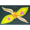 Paréo vert kaki fleur jaune