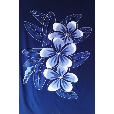 Paréo bleu fleur bleu Paréo bleu fleur bleu