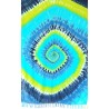 Paréo bleu jaune vert