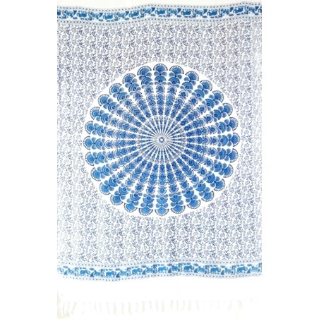 Paréo blanc et bleu Paréo blanc et bleu