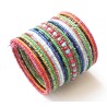 Bracelet femme manchette multicolore