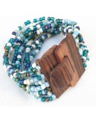 Bracelets femme avec fermoir bois